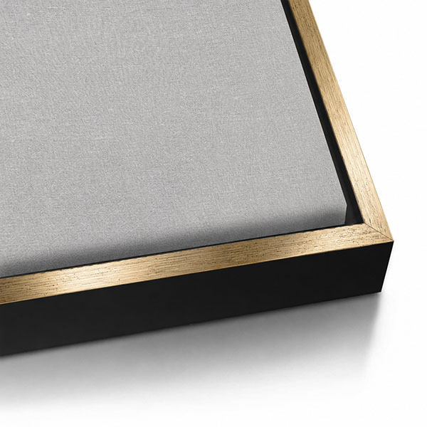 Black and gold American Box frame