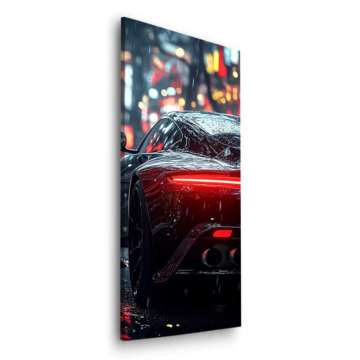 Porsche Rainy Night Racer Dibond Matt Art