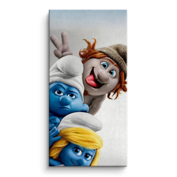 Smurfs Inspired Adventure Canvas Art