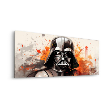 Darth Vader Inspired Watercolor Portrait Acrylic Glass Art