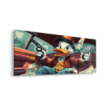 Gangster inspiriert von Donald Duck - Acrylglasbild