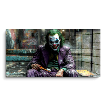 Bench Porträt inspiriert von Joker - PVC-Bild glänzend