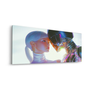 Android Kiss Embrace Acrylic Glass Art
