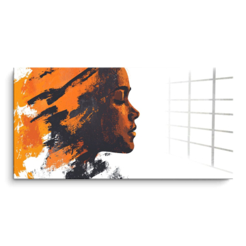 Abstracto perfil Harmony - cuadro PVC brillante