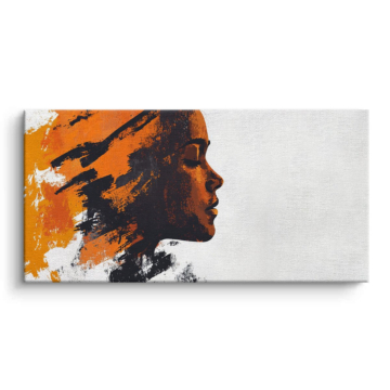 Abstract Profile Harmony Canvas Art