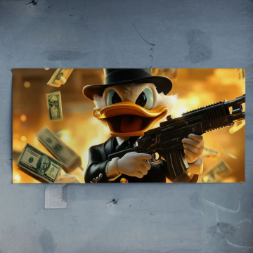 Napad inspirowany Scrooge’em McDuckiem - plakat