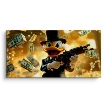 Scrooge Duck Heist Inspired Canvas Art
