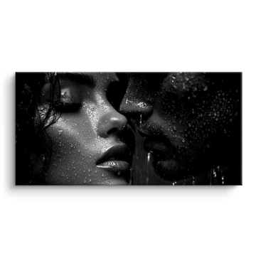 Black and White Rain Kiss PVC Matt Art