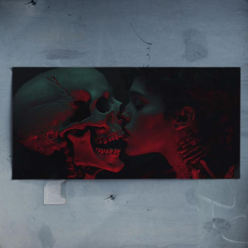 Dark Skull Kiss Poster Art