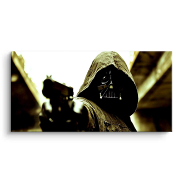 Hooded wojownik inspirowany Darthem Vaderem - obraz na matowym PVC