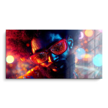 Gafas de sol de fiesta de neón - cuadro PVC brillante