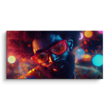 Neon-Partybrille - Leinwandbild