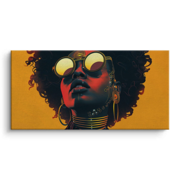 Afro Futurist Sunglasses Canvas Art
