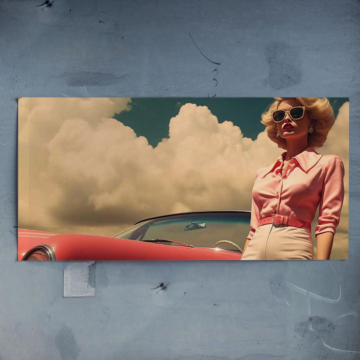 Glamouröser Vintage-Roadster - Poster