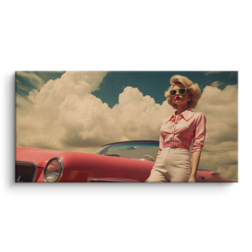 Vintage Roadster Glamour Canvas Art
