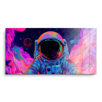 Psychedelischer Astronautentraum - PVC-Bild glänzend