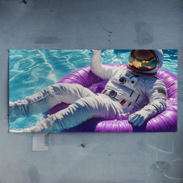 Astronaut Pool Floa - Poster