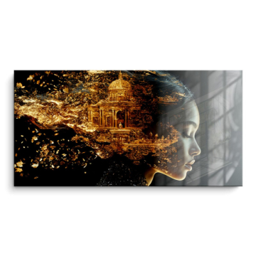 Doré profil rêve - tableau PVC brillant