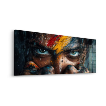 Pintado guerrero Gaze - cuadro en vidrio acrílico