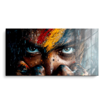 Pintado guerrero Gaze - cuadro PVC brillante