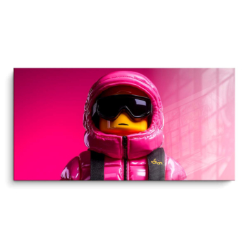 Pink Astronaut Explorer PVC Gloss Art