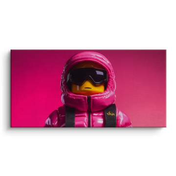 Pink Astronaut Explorer Canvas Art