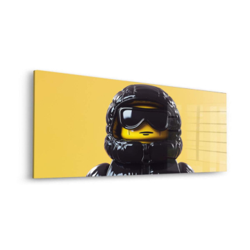 Urbain explorateur inspiré de LEGO - tableau en verre acrylique