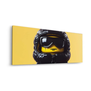 Miejski odkrywca inspirowany LEGO - obraz na dibondzie matowym