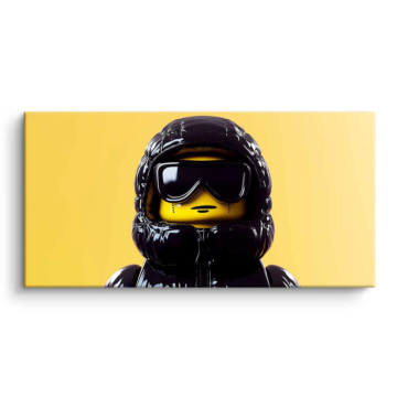 Urbano explorador inspirado en LEGO - cuadro PVC mate