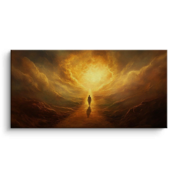 Ethereal Golden Journey Canvas Art