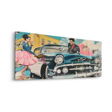 Classic Car Romance Acrylic Glass Art