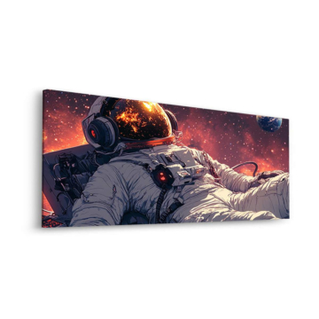 Kosmische Astronauten-Traumlandschaft - Dibond-Bild matt