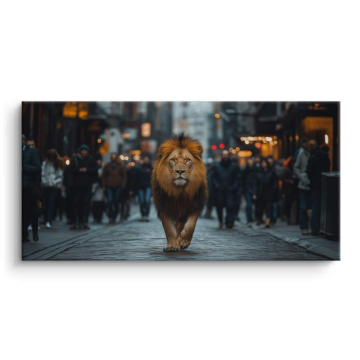 Lion City Street Canvas Art