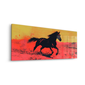 Wild caballo desierto Spirit - cuadro en vidrio acrílico