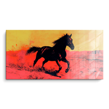 Wild caballo desierto Spirit - cuadro PVC brillante