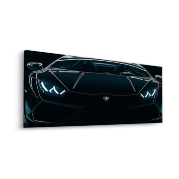 Lamborghini nocny wyścigówka - obraz na dibondzie matowym