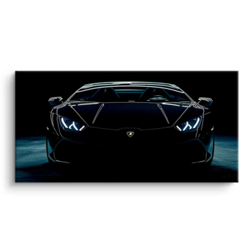 Lamborghini nocny wyścigówka - obraz na matowym PVC