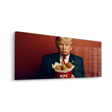 Donald Trump Inspired KFC Feast Acrylic Glass Art