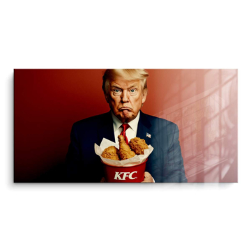 KFC Festmahl inspiriert von Donald Trump - PVC-Bild glänzend