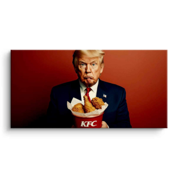 KFC Feast inspirowany Donaldem Trumpem - obraz na matowym PVC