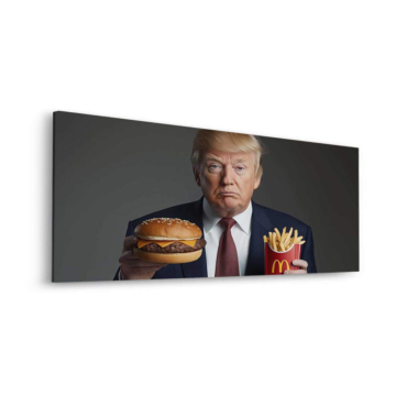 Donald Trump Inspired Fast Food Dibond Matt Art