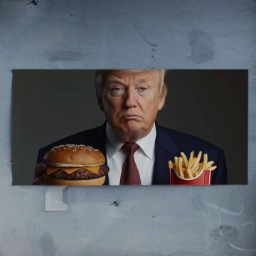 Fast Food inspiriert von Donald Trump - Poster