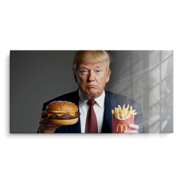 Fast Food inspiriert von Donald Trump - PVC-Bild glänzend