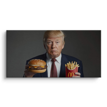Donald Trump Inspired Fast Food Canvas Art