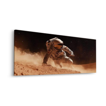 Astronaut auf staubiger Reise - Dibond-Bild matt