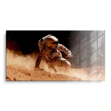 Astronauta Dust viaje - cuadro PVC brillante