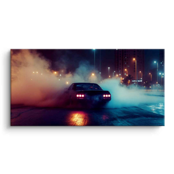 Smoky Midnight Drift Car PVC Matt Art