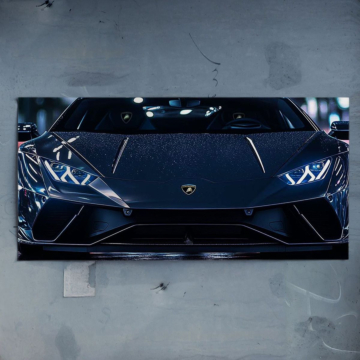 Nocna wyścigówka Lamborghini - plakat