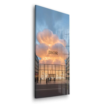 Cloudscape Schaufenster inspiriert von Dior - Acrylglasbild