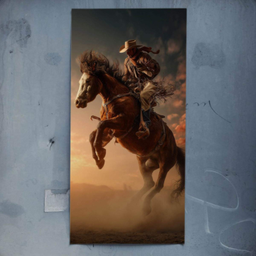 Wilder Rodeo-Reiter - Poster